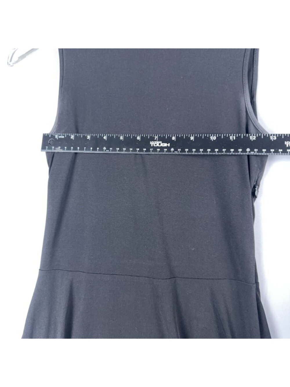 Michael Kors Dress Size XS Black Sleeveless Fit Flare Pleated Back Cutout A-lin - Picture 7 of 9